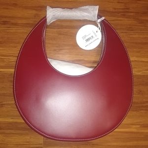 Raspberry STAUD moon bag